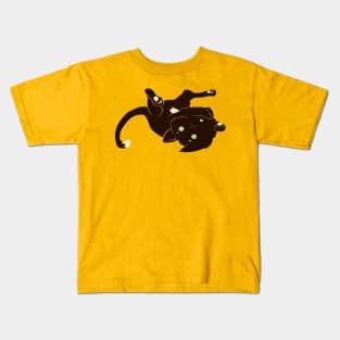 Shelter Cats - Chocolate Dot Kids T-Shirt